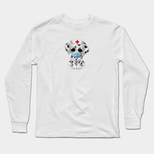 Cute Dalmatian Puppy Nurse Long Sleeve T-Shirt